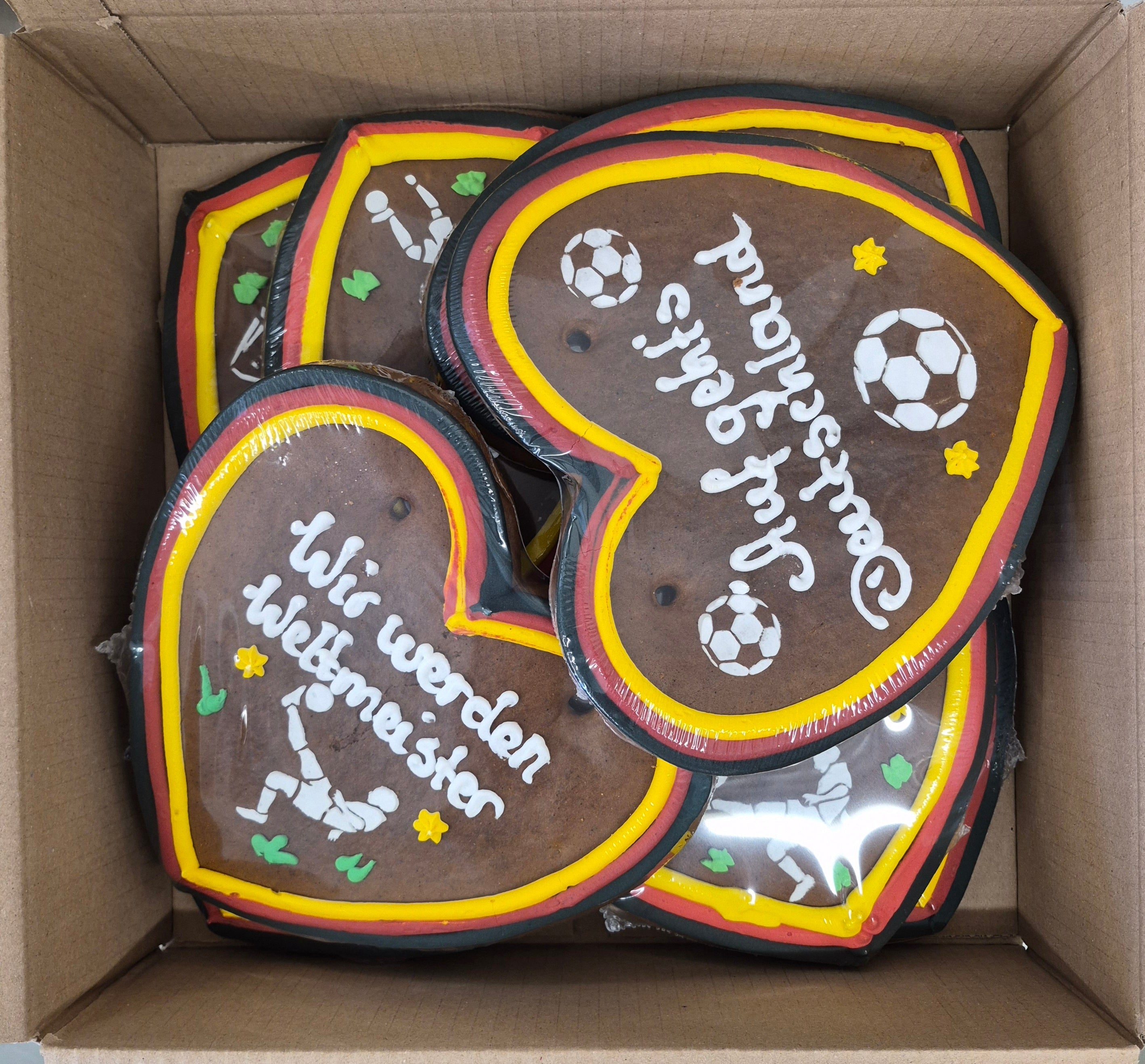 Lebkuchenherzen zur Fussball WM