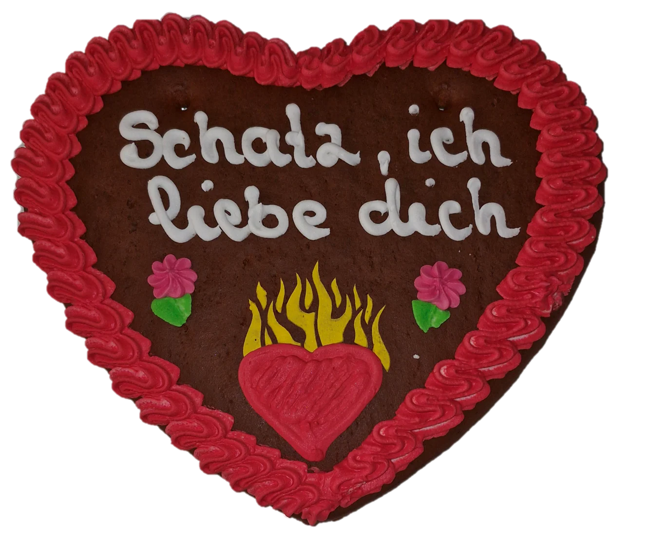 Lebkuchenherz L (27x28cm), Schatz, ich liebe dich