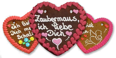 Valentinstag Lebkuchenherzen
