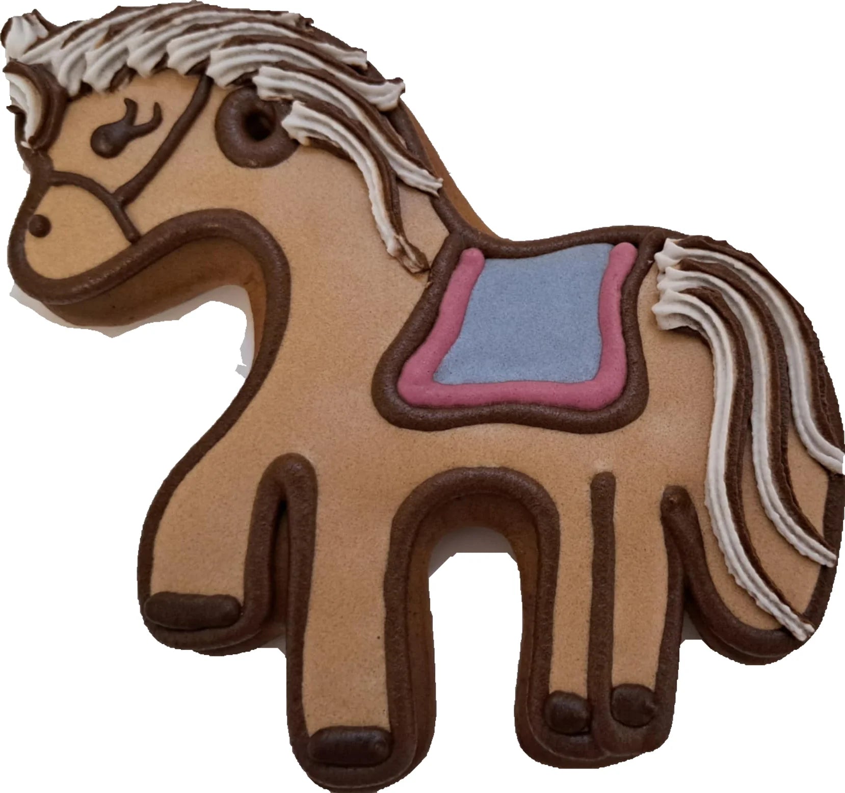 Lebkuchen Pferd beige
