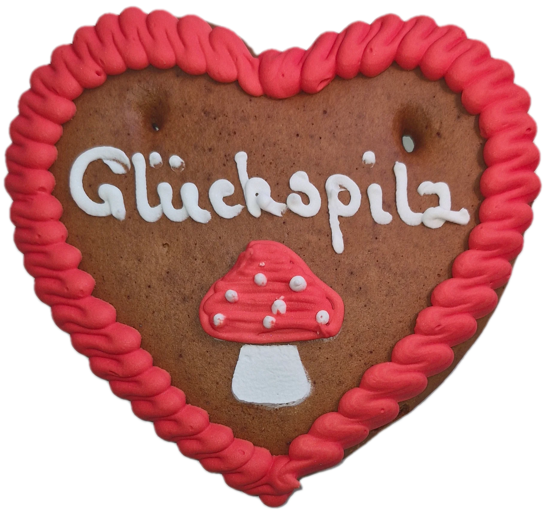 Lebkuchenherz S (17x15cm), Glückspilz