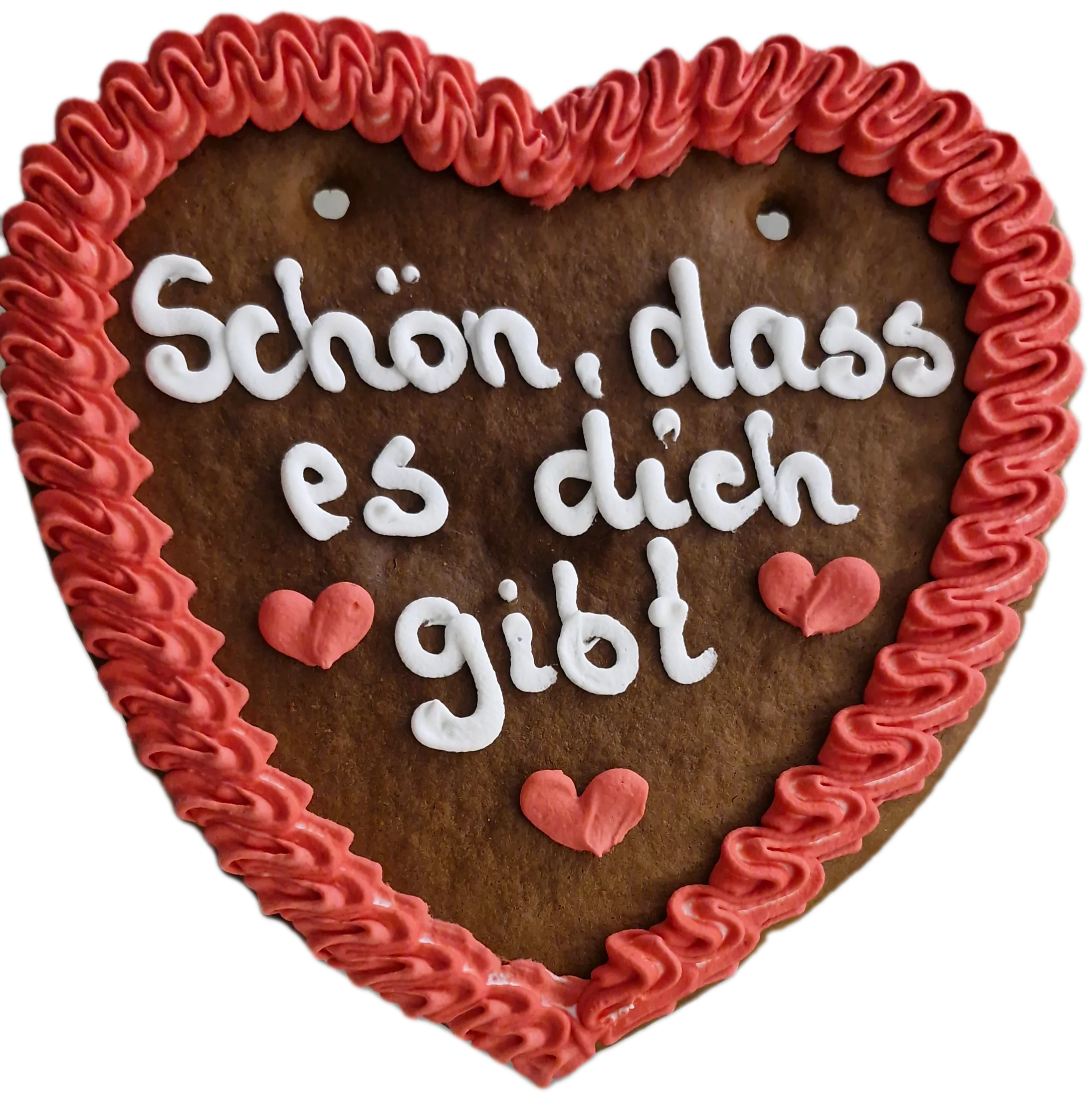 Lebkuchenherz M (24×22 cm) – Schön dass es Dich gibt