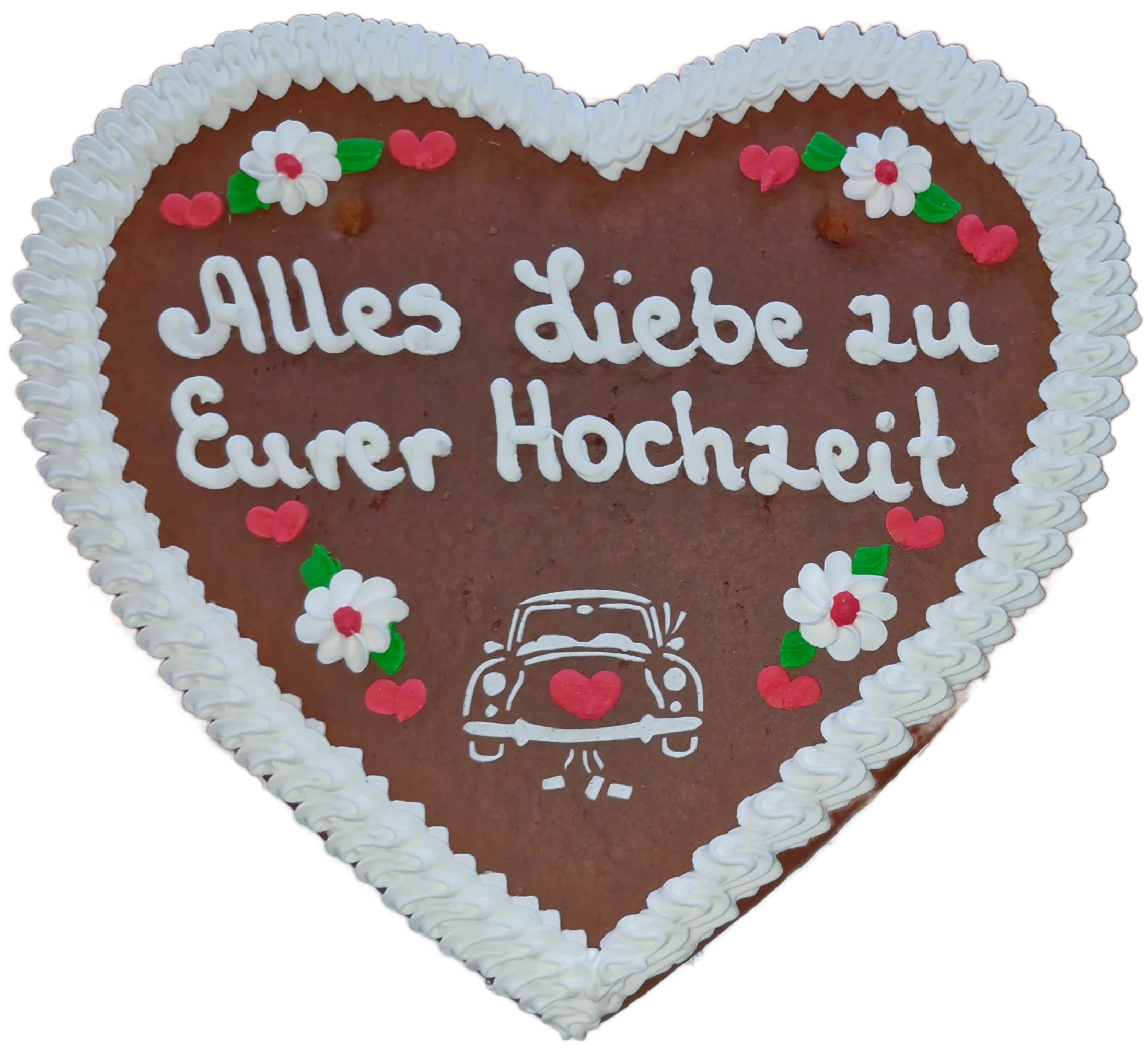 Lebkuchenherz mit Auto