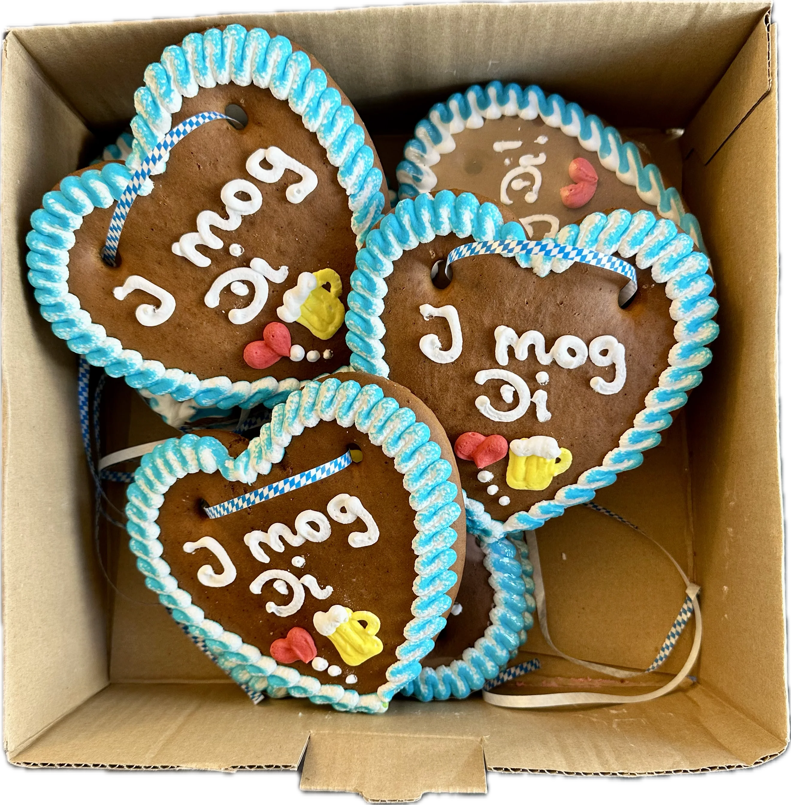 Lebkuchenherzen XS (15cm) – I mog Di – 10 Stück