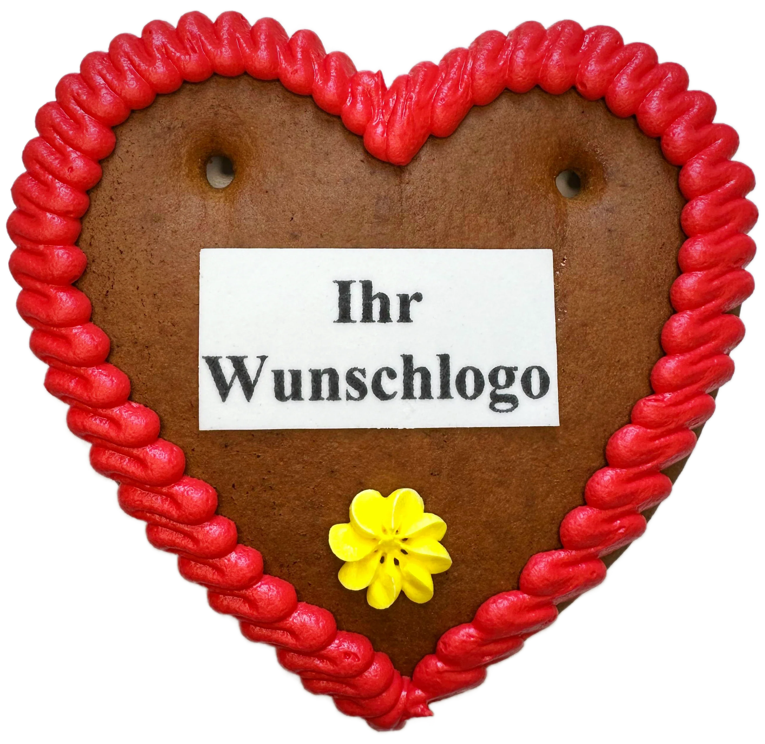 Lebkuchenherz mit Wunschlogo 