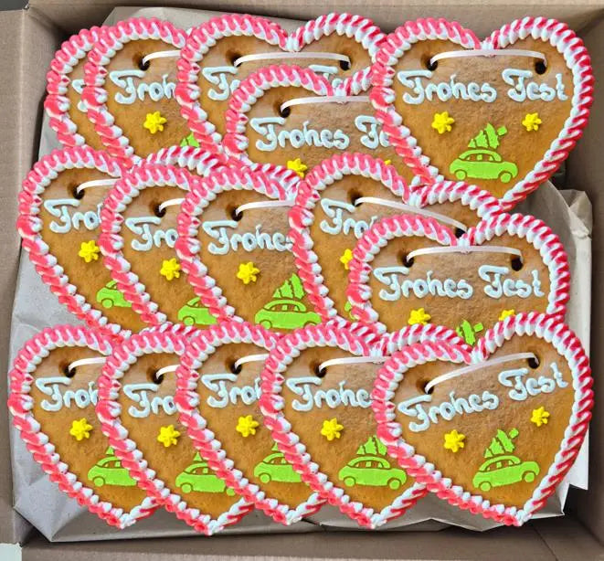 Lebkuchenherzen XS zu Weihnachten