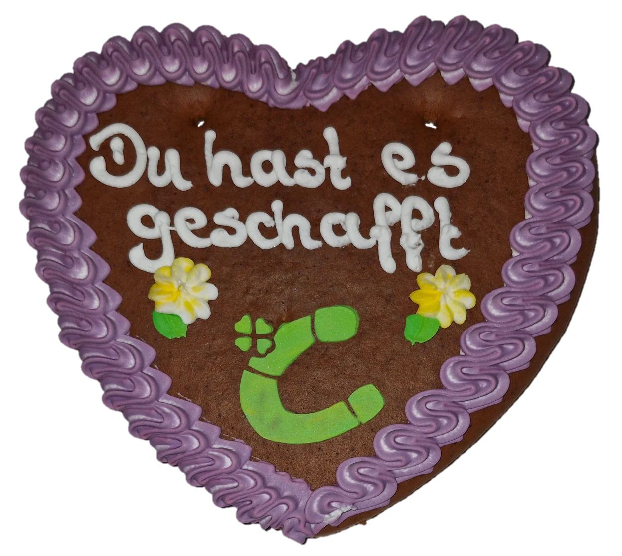 Geschafft Lebkuchenherz