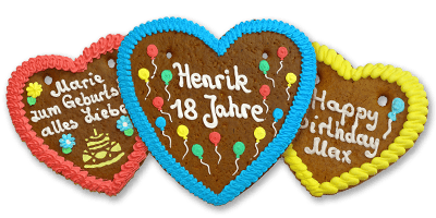 Lebkuchenherz Geburtstag