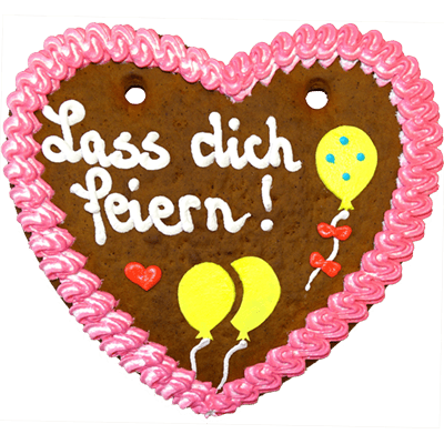 Lebkuchenherz zum Geburtstag Lebkuchenherzen Pahna