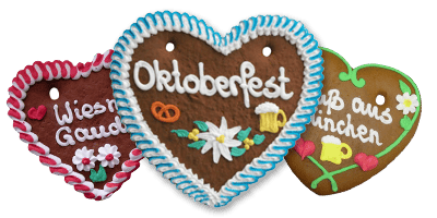 Lebkuchenherzen Oktoberfest